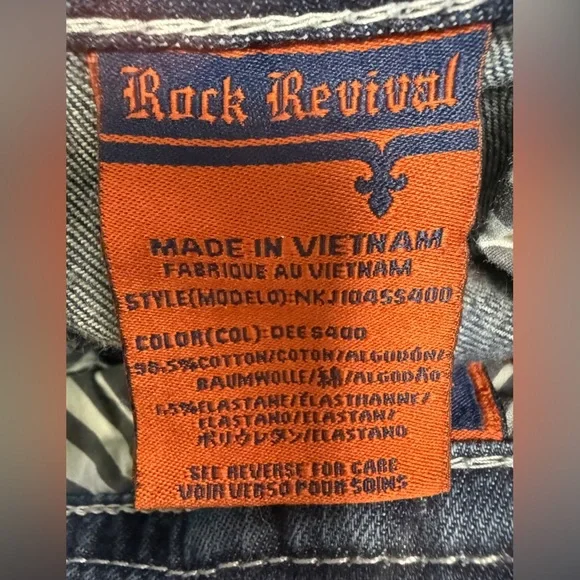 Rock Revival Women's Thick Stitch Jeans Dee Skinny  Size 26 Thick Stitch - Picture 9 of 15